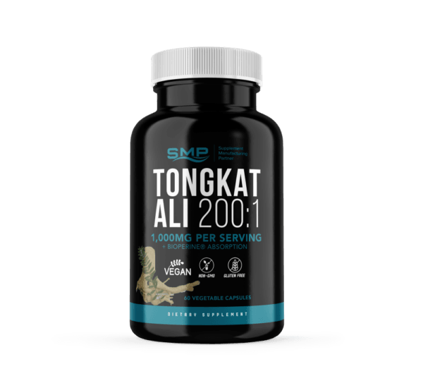 Tongkat Ali Root Extract 200:1 (Longjack) (Eurycoma Longifolia) - 1,000mg Per Serving + Bioperine®