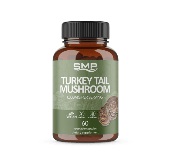 Turkey Tail Mushroom Capsules 500mg ea