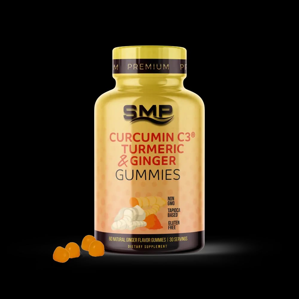 Turmeric + Ginger Gummies – Tapioca Base – Natural Ginger Flavor – Gum Drop Shape