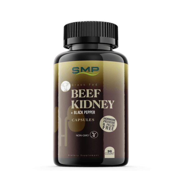 Grass Fed Beef Kidney + Black Pepper Capsules - Non-GMO – Hormone, Pesticide & Filler Free – Freeze-Dried