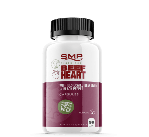 Grass Fed Beef Heart W/ Desiccated Beef Liver + Black Pepper - Non-GMO – Hormone, Pesticide & Filler Free – Freeze-Dried