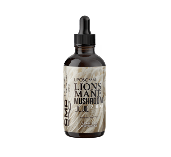 Liposomal Lions Mane Mushroom Liquid – Phospholipid & Bioperine® Absorption – Natural Flavors – Gluten Free – Non-GMO – Vegan Friendly