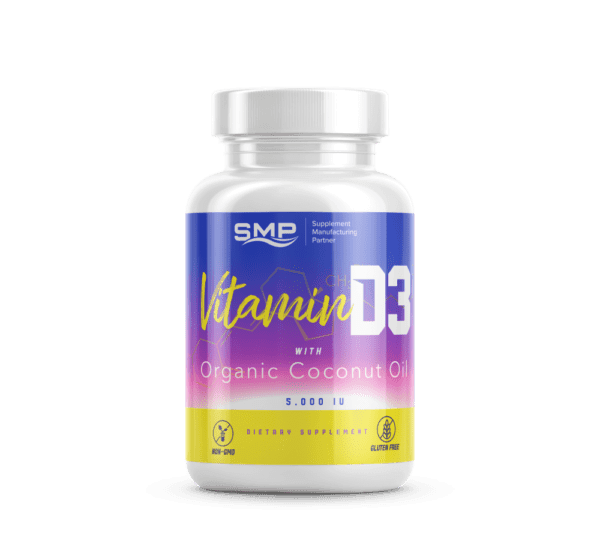 Vitamin D3 w/ Coconut Oil 5,000 IU Softgels