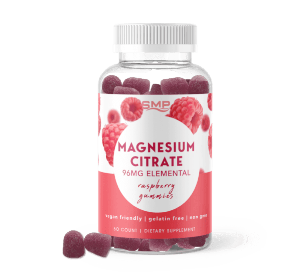 Magnesium Citrate Gummies 816mg Input Per Serving – 96mg Elemental – Natural Raspberry Flavor – Gelatin-Free – Vegan-Friendly – Non-GMO