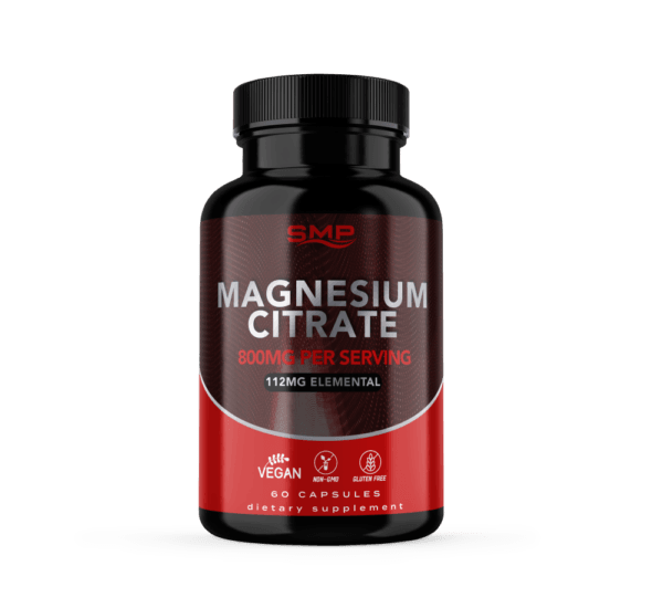 Magnesium Citrate 800mg Per Serving Vegetable Capsules (112mg Elemental)
