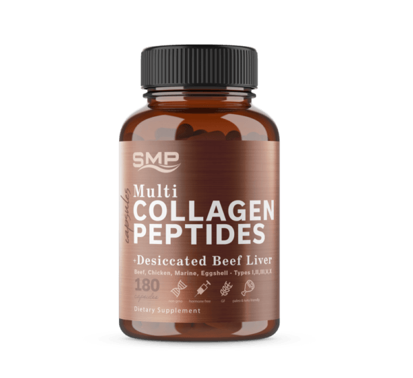 Multi Collagen Peptides + Desiccated Beef Liver Capsules, Size '0'