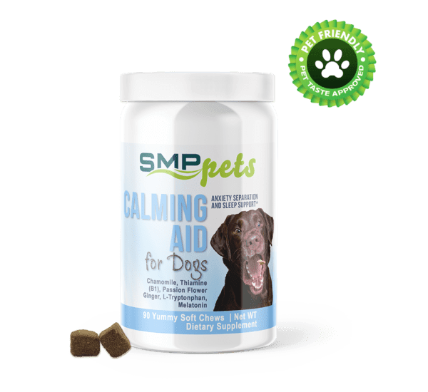 calming aid for dogs chamomile thiamine b1 passion flower ginger l tryptonphan melatoncalming aid for dogs chamomile thiamine b1 passion flower ginger l tryptonphan melatonin anxiety separation relief sleep support soft chews