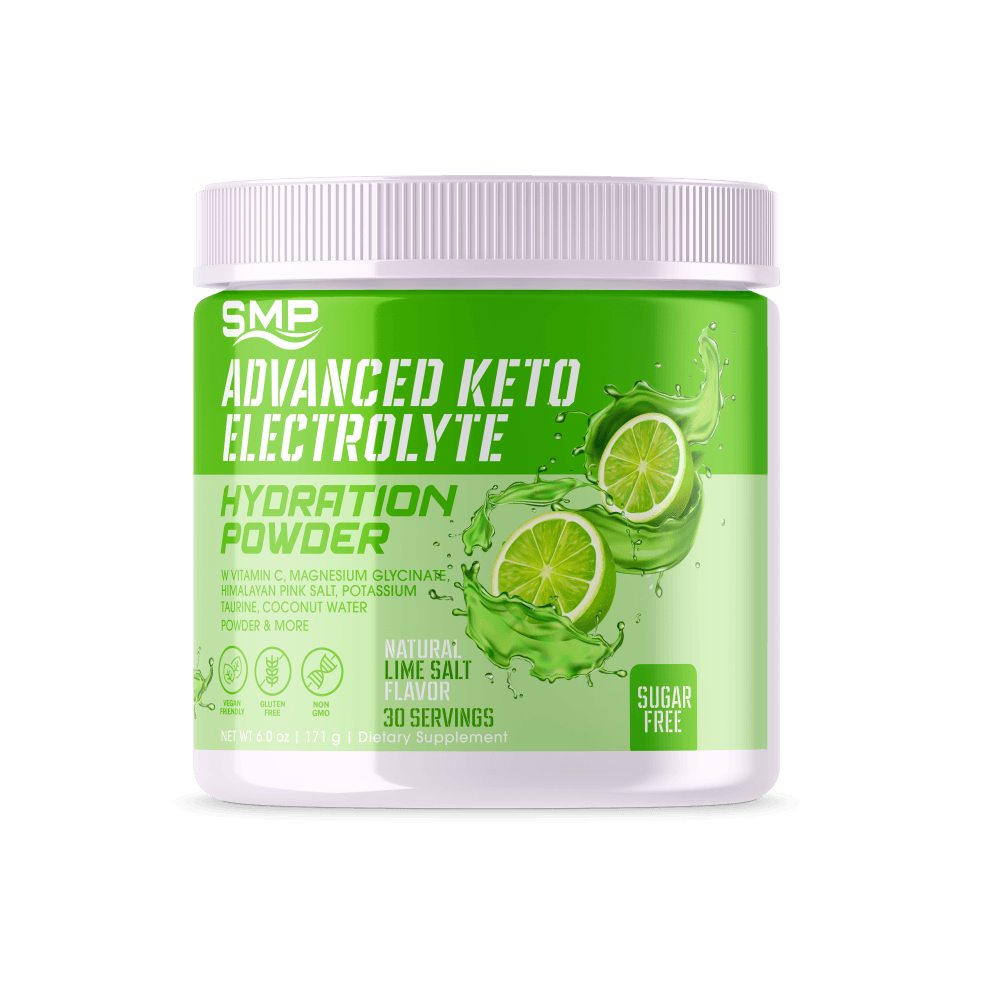 Sugar Free Advanced Keto Electrolyte Hydration Powder - Natural Lime Flavor 172.8g (Serving Size: 5.76g, 30 Servings)