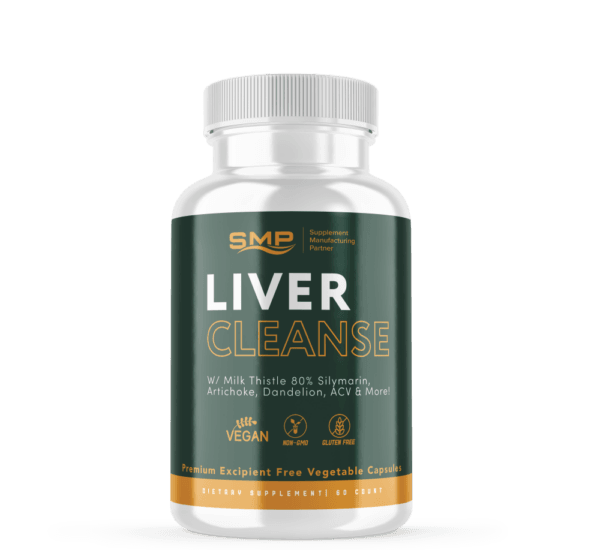 Liver Cleanse & Detox W/ Milk Thistle 80% Silymarin, Artichoke, Dandelion, ACV & More
