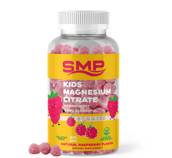 Magnesium Citrate Gummies 600mg Input Per Serving - 70mg Elemental - Natural Raspberry Flavor
