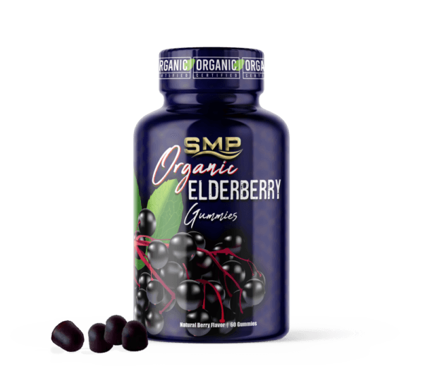 Elderberry Gummies (ORGANIC) + Vitamin C & Zinc – Organic Berry Flavor – Dome Shape 3g