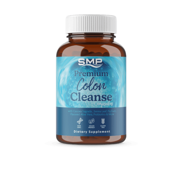 Premium Colon Cleanse Capsules - High Fiber, Size '00'