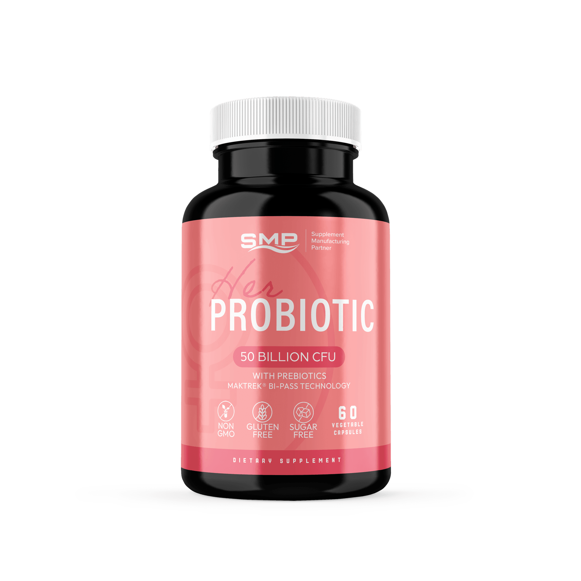 Her Probiotic Blend 50 Billion CFU Women’s Health Blend 5 Strains - Non-GMO – Gluten Free – Vegan