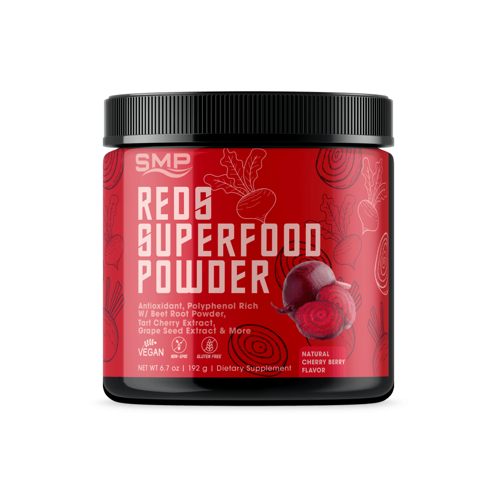Reds Superfood Powder - Antioxidant, Polyphenol Rich W/ Organic Beet Root Powder, Tart Cherry Extract, Grape Seed Extract & More ! Natural Cherry Berry Flavor – Non-GMO – Gluten Free – Vegan Friendly