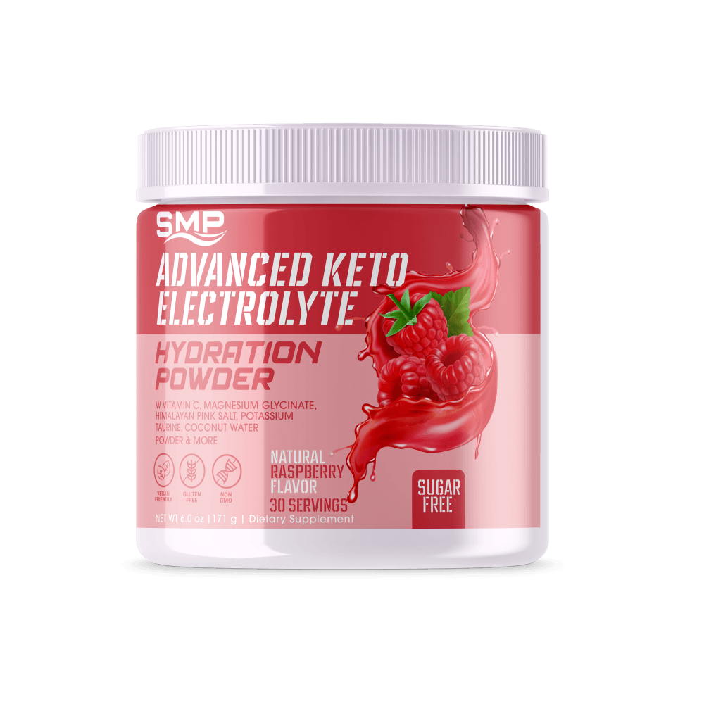 Sugar Free Advanced Keto Electrolyte Hydration Powder - Natural Raspberry Flavor 178.8g (Serving Size: 5.96g, 30 Servings)