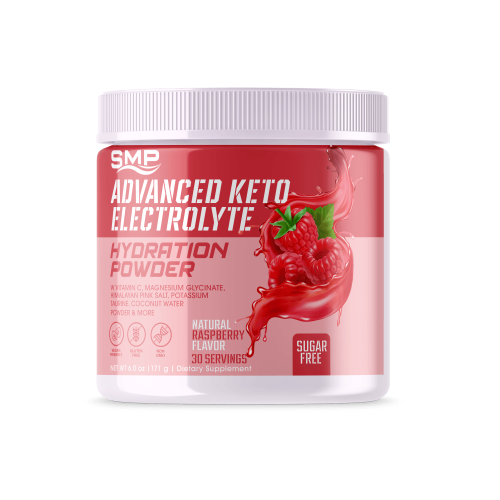 Sugar Free Advanced Keto Electrolyte Hydration Powder - Natural Raspberry Flavor 178.8g (Serving Size: 5.96g, 30 Servings)