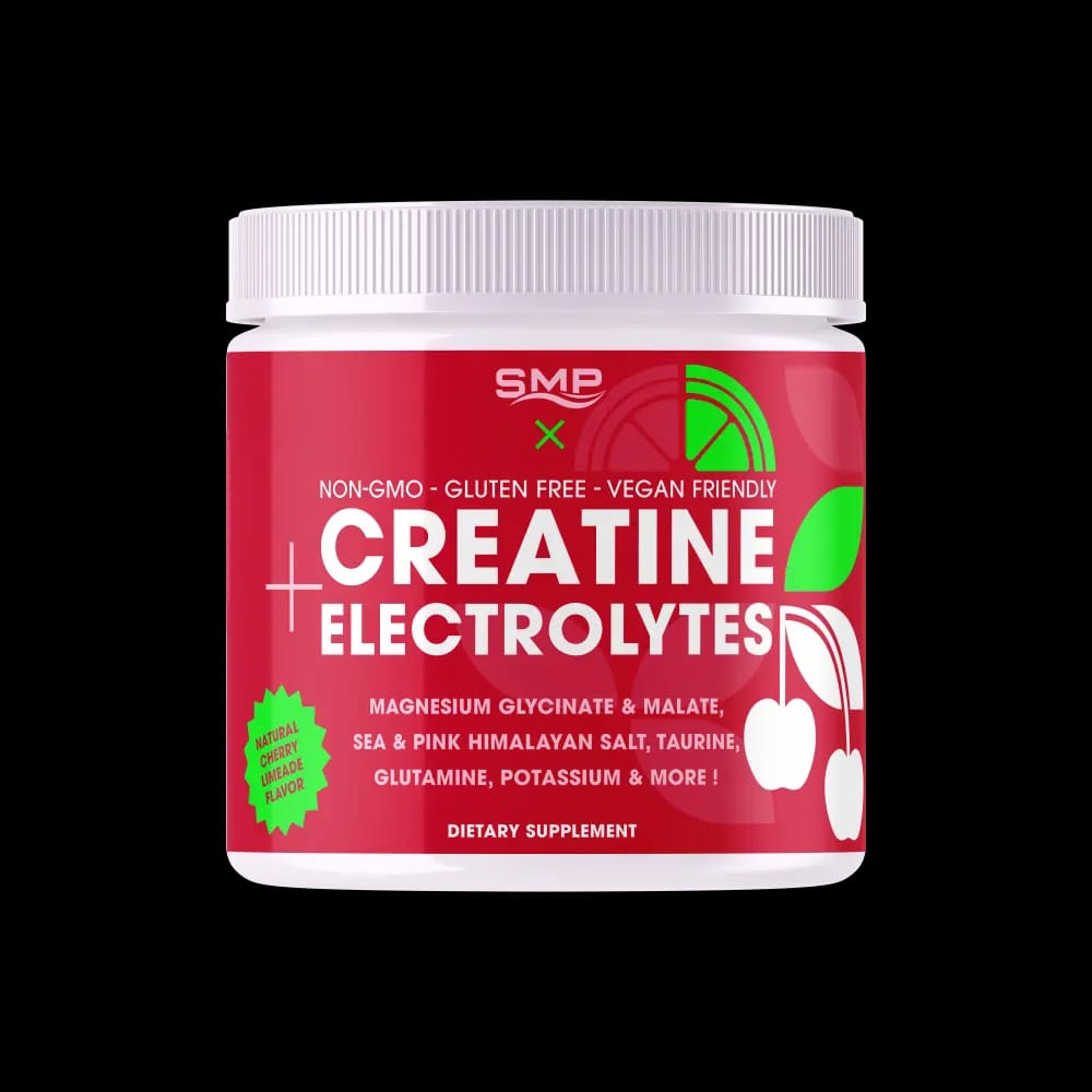 Stock Natural Cherry Limeade 'Hydrate' Creatine Electrolyte Powder 361g (30 Servings)