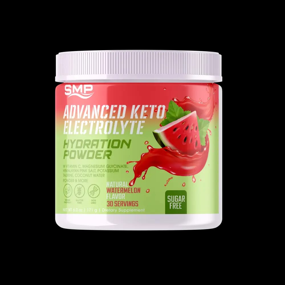 Sugar Free Advanced Keto Electrolyte Hydration Powder - Natural Watermelon Flavor 172.8g (Serving Size: 5.76g, 30 Servings)
