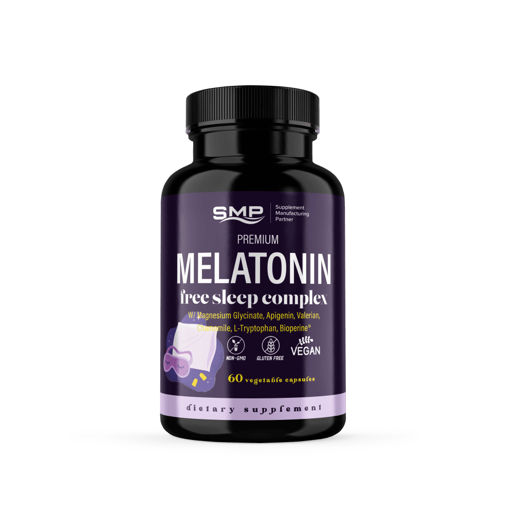 Premium Melatonin Free Sleep Capsules, Size '0'