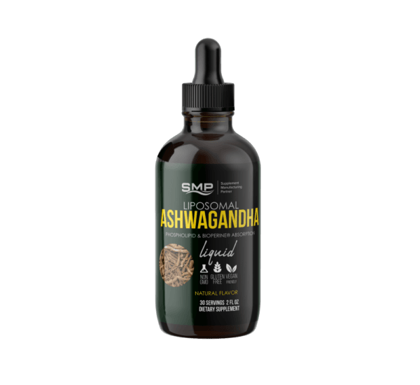 Liposomal Ashwagandha Liquid – Phospholipid & Bioperine® Absorption - 30 Servings - 2oz – Natural Flavors – Gluten Free – Non-GMO – Vegan Friendly