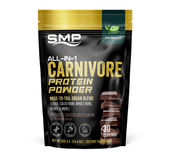 Blend and Fill of Stock Chocolate Carnivore Protein Blend 801g (30 Servings)