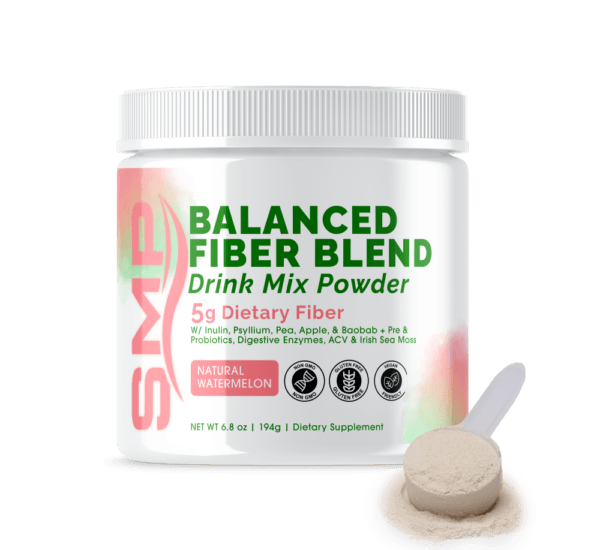 Balanced Fiber Powder + Blend Drink Mix 194.4 g - Watermelon Flavored