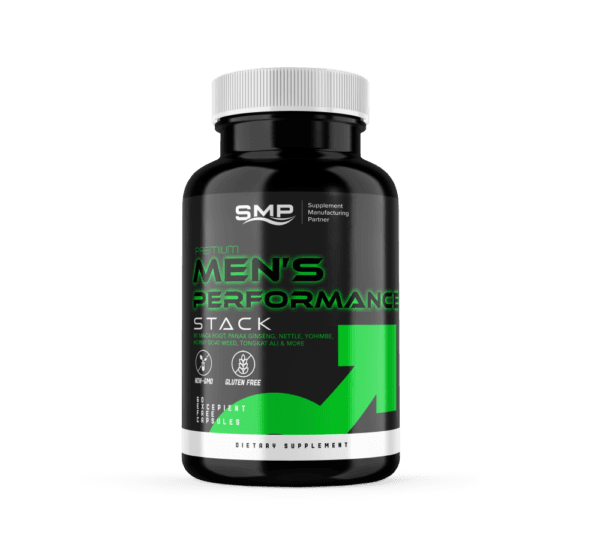 Premium Men's Performance Stack Capsules W/ Maca Root, Panax Ginseng, Nettle, Yohimbe, Horny Goat