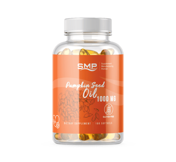 Extra Virgin Cold-Pressed Pumpkin Seed Oil w/ Linoleic, Oleic, Stearic & Palmitic Acid – 1000 mg