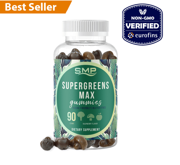 Amazing Supergreens Gummies w/ Beetroot, Spirulina, Chlorella, Mushrooms, Pre & Probiotics