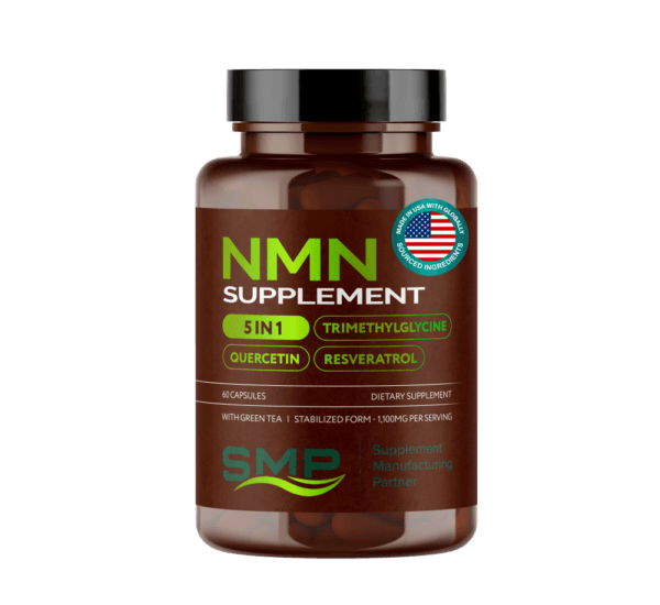 Stock 5-In-1 NMN Blend Capsules, Size '00'