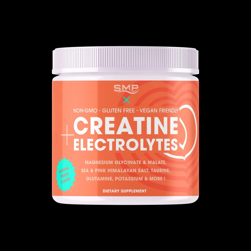 Stock Natural Peach 'Hydrate' Creatine Electrolyte Powder 335g (30 Servings)