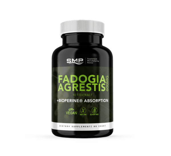 Fadogia Agrestis 10:1 Extract 600mg Per Serving + Bioperine® Absorption - Vegetable Capsules