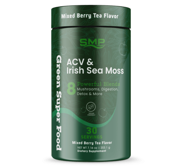 ACV + Organic Irish Sea Moss Green Superfood Powder 235.29g (30 Servings)