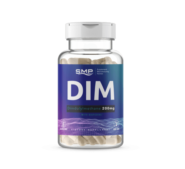 DIM + Bioperine - 200 mg - Veggie Capsules, Size '0'
