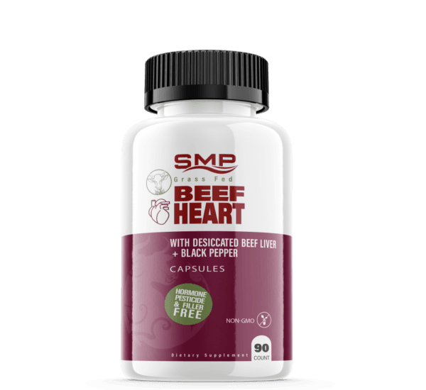 Grass Fed Beef Heart W/ Desiccated Beef Liver + Black Pepper - Non-GMO – Hormone, Pesticide & Filler Free – Freeze-Dried