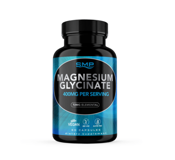 Magnesium Glycinate 400mg Per Vegetable Capsules (120mg Elemental)
