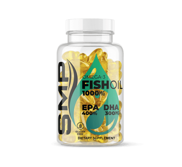 Omega 3 Fish Oil Softgels 1000 mg – Molecularly Distilled – 400 mg EPA & 300 mg DHA