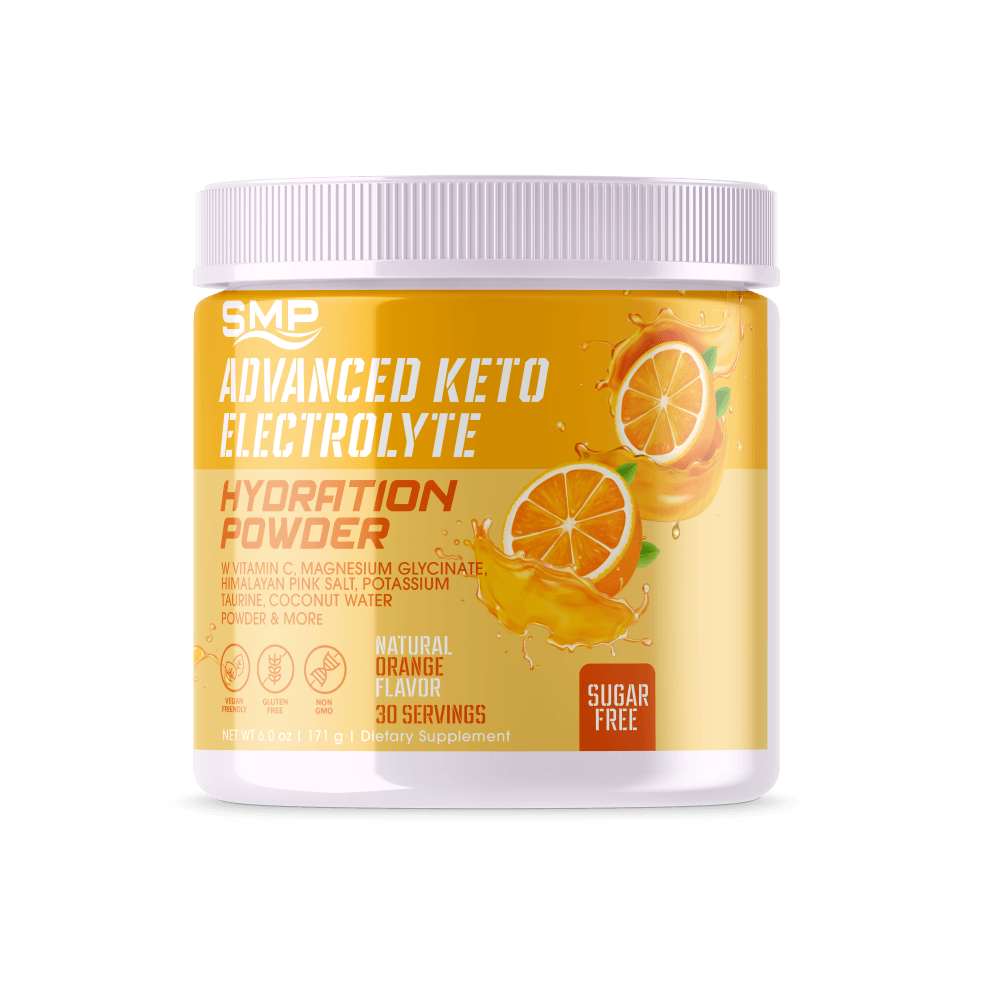 Sugar Free Advanced Keto Electrolyte Hydration Powder - Natural Orange Flavor 172.8g (Serving Size: 5.76g, 30 Servings)