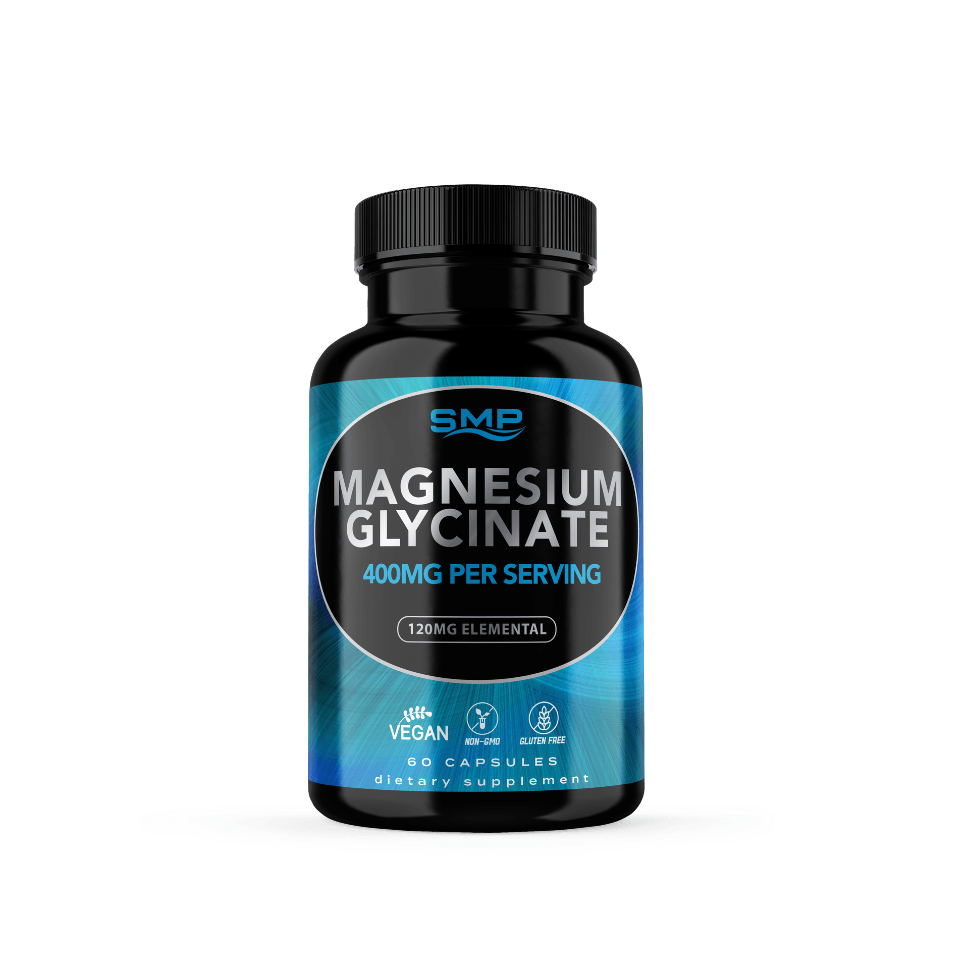 Magnesium Glycinate 400mg Per Vegetable Capsules (120mg Elemental)
