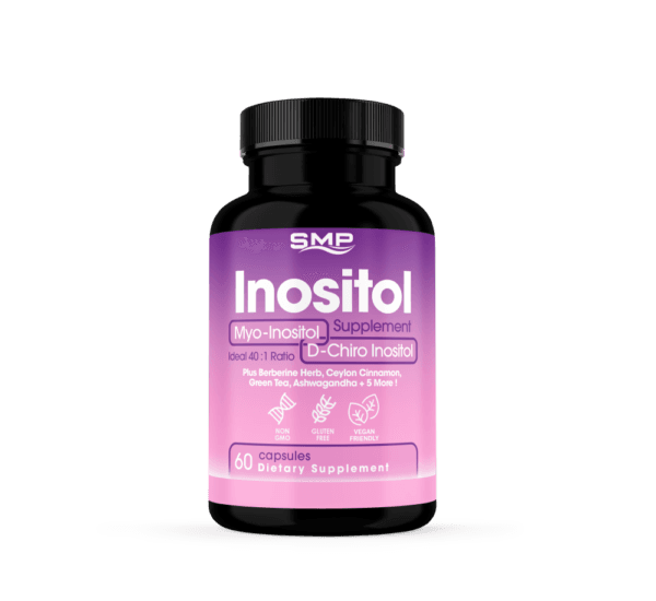 Inositol Supplement - Myo-Inositol and D-Chiro Inositol Ideal 40:1 Ratio - Plus Berberine, Ceylon Cinnamon, Green Tea, Ashwagandha + 5 More ! – Non-GMO – Gluten-Free - Vegan