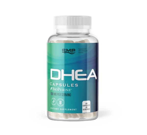 DHEA + Bioperine – 50 mg – Veggie Capsules, Size '1'