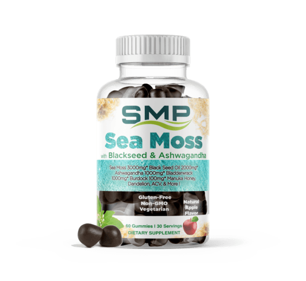 Sea Moss with Blackseed & Ashwagandha Apple Flavor 2.5g Gummy