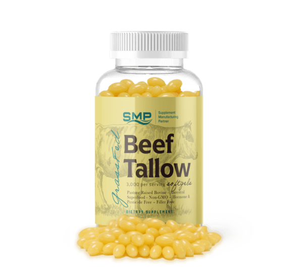 Grass Fed Beef Tallow Softgels - Pasture Raised Bovine - Ancestral Superfood