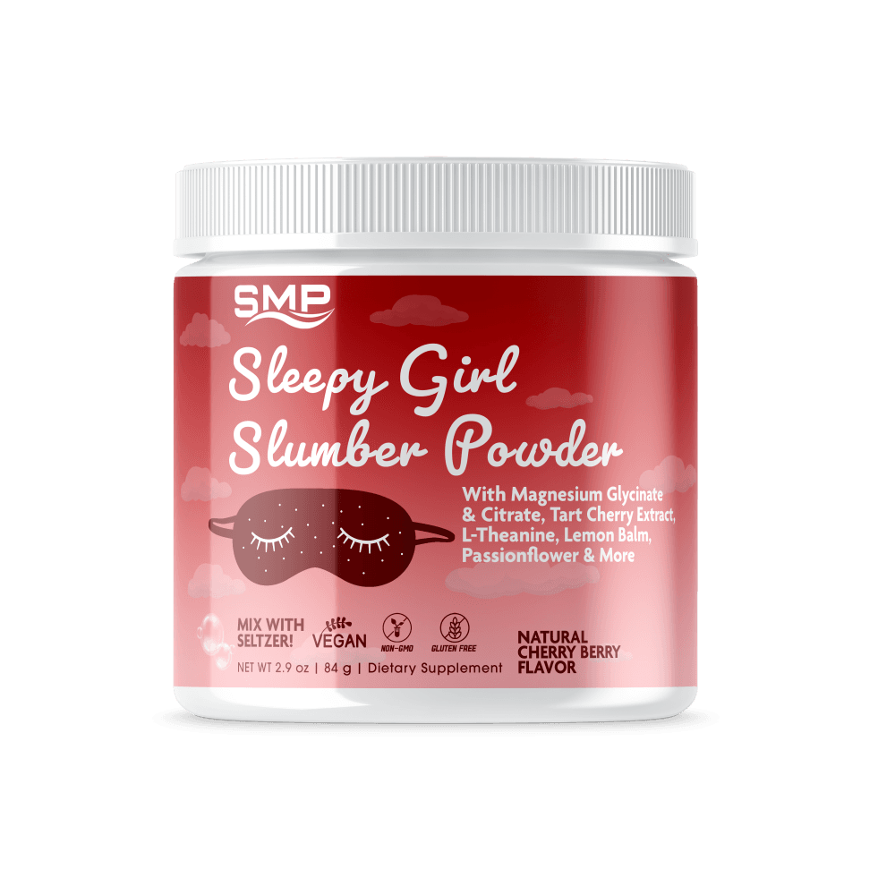 Sleepy Girl Slumber Powder W/ Magnesium Glycinate & Citrate, Tart Cherry Extract, L-Theanine, Lemon Balm, Passionflower & More ! Natural Cherry Berry Flavor – Non-GMO – Gluten Free – Vegan Friendly