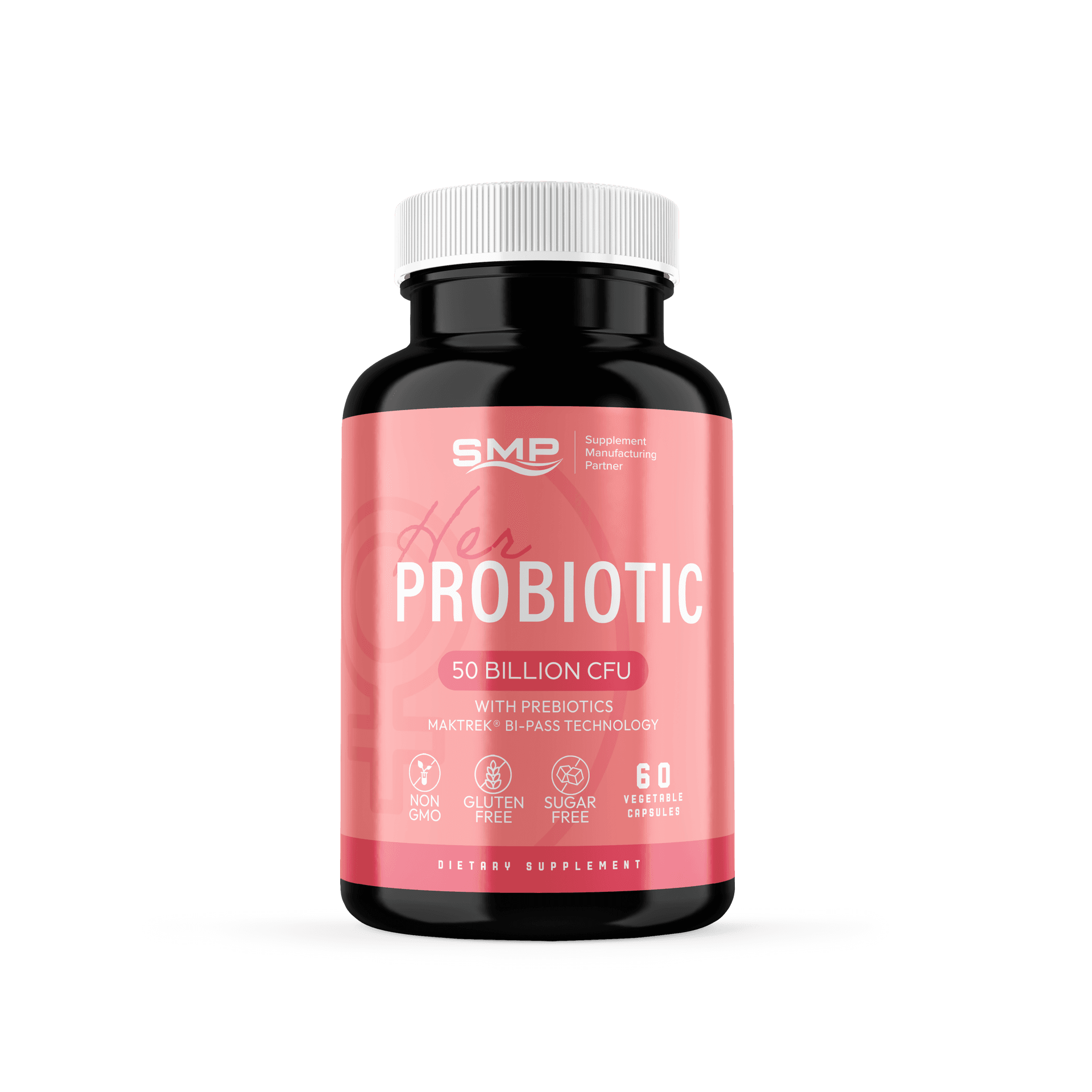 Her Probiotic Blend 50 Billion CFU Women’s Health Blend 5 Strains - Non-GMO – Gluten Free – Vegan