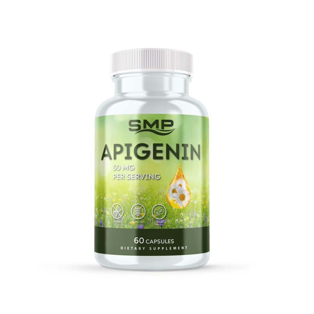 Apigenin Supplement 50mg Per Vegetable Capsule - Non-GMO – Gluten Free – Vegan