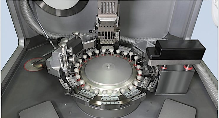 A capsule filling machine used to manufacture 5-HTP supplements