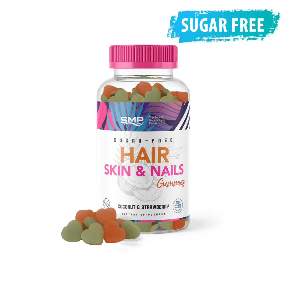 Private Label Sugar-Free Hair, Skin & Nails Gummies - Gelatin-Free