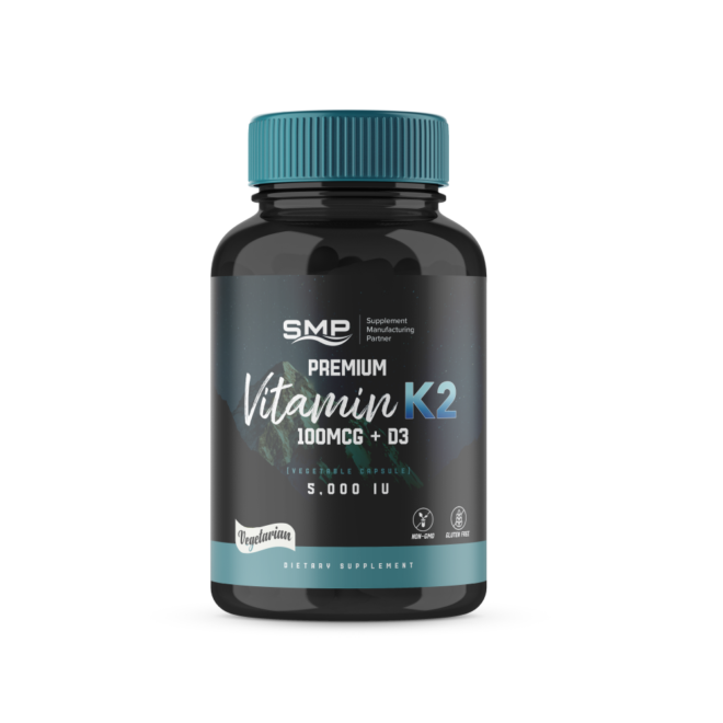 Veg-Vitamin K2 100mcg + D3 5000IU (Vegetable Capsule) 100648