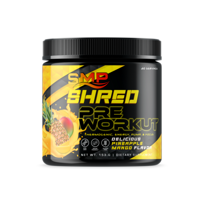 Shred Pre Workout Powder Pinapple Mango 101314